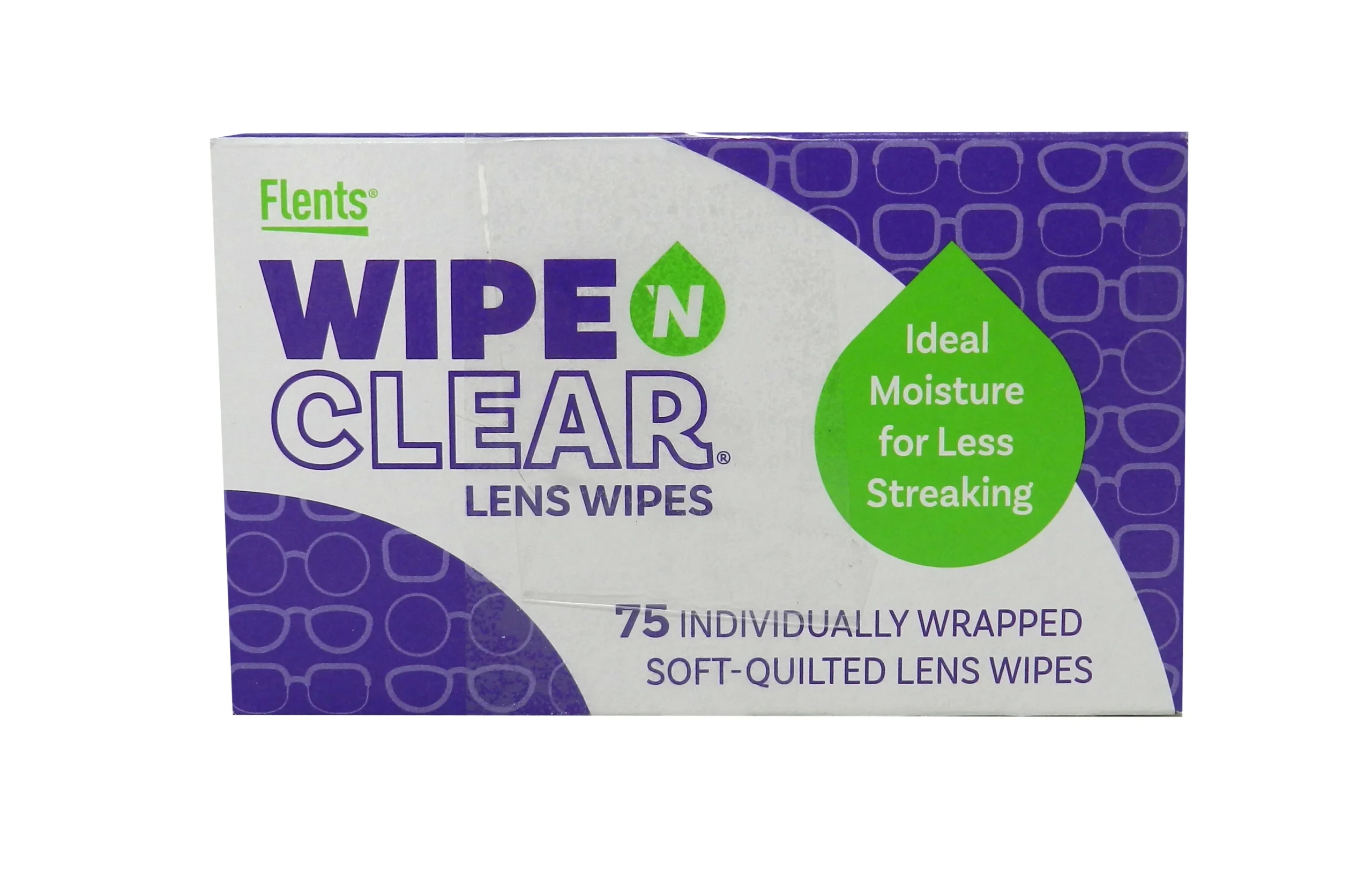 Flents Wipe N Clear Lens Wipes 75 Count