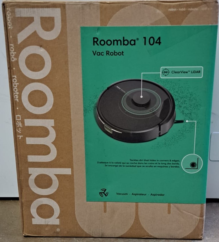 iRobot Roomba 104 Vac Robot Vacuum Intense Power-Lifting Suction