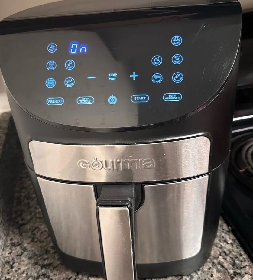 Gourmia 7QT Digital Air Fryer – Large Capacity, Dual Time & Temp Control