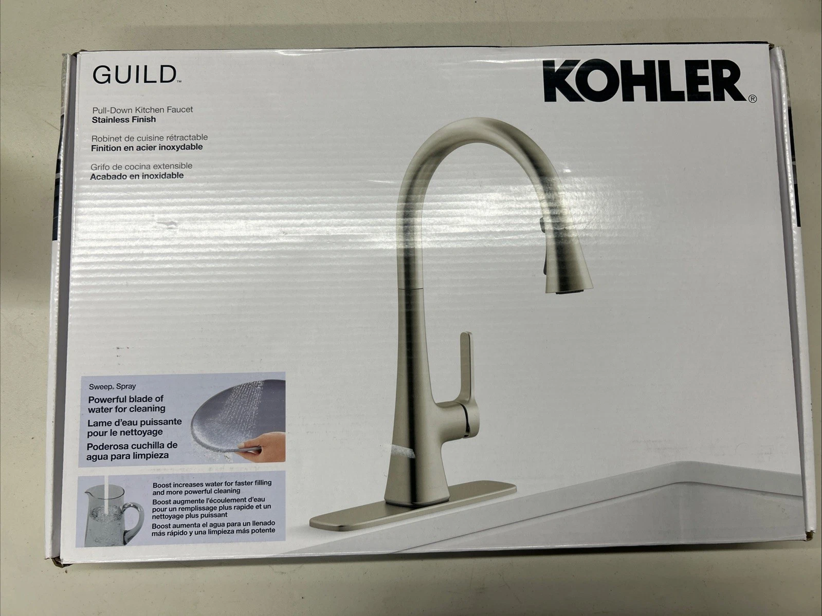 Kohler Guild kitchen faucet Kohler Guild pull‑down  stainless