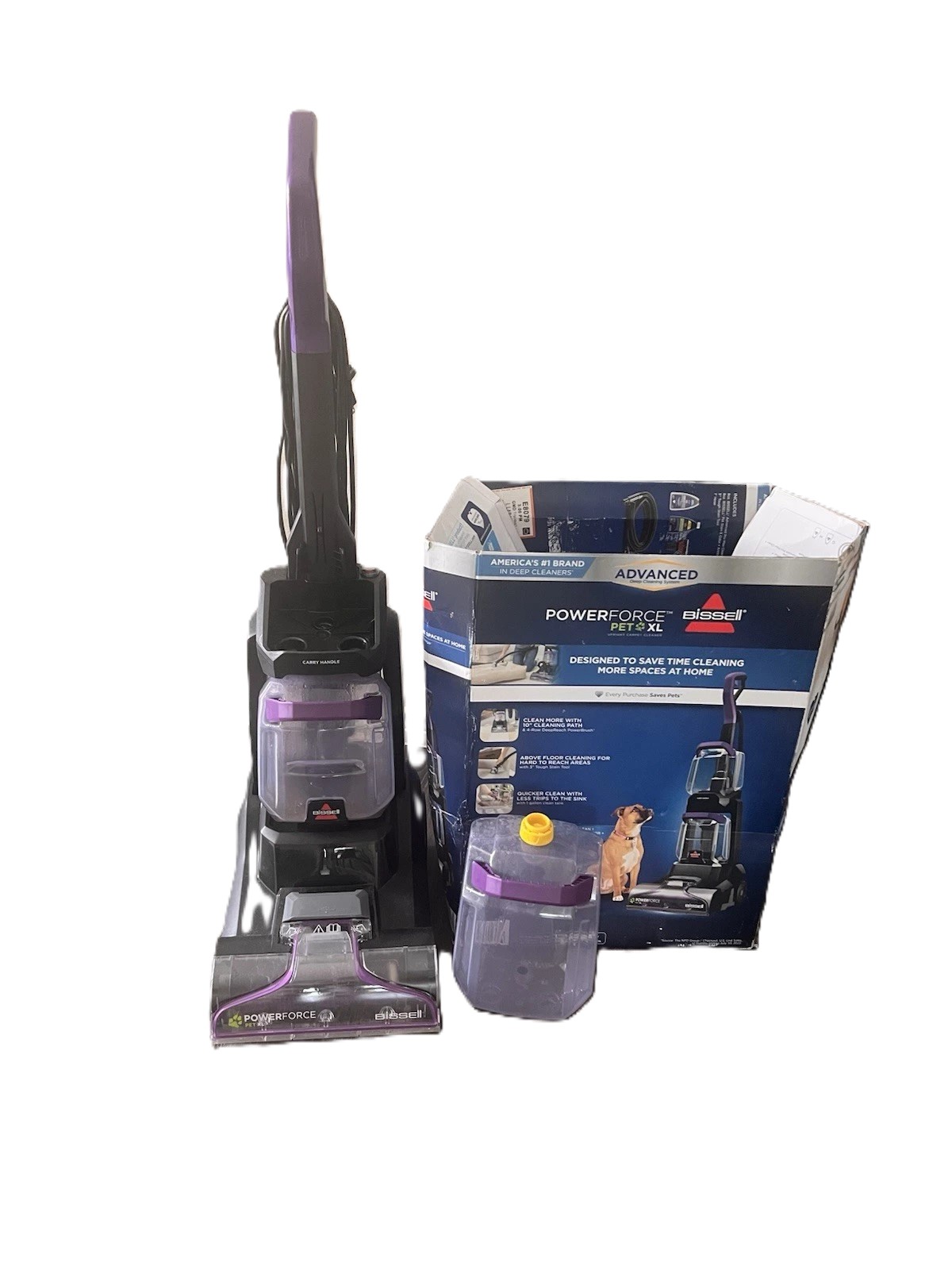 BISSELL Power Force Pet XL Upright Deep Cleaner, for Carpet and Upholstery