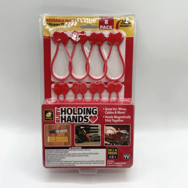 Ruby Holding Hands Ultra Powerful Magnetic Silicone Zip Ties