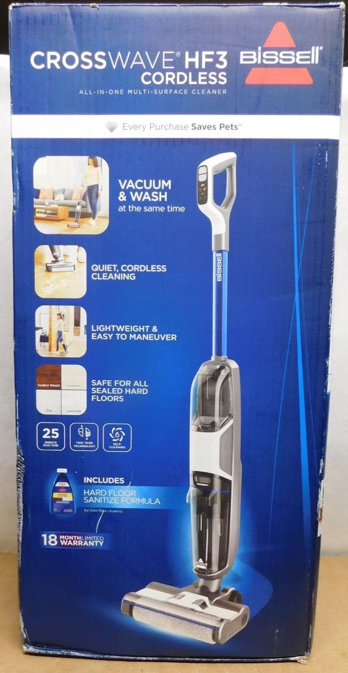 Bissell Crosswave HF3 Cordless Wet/Dry Vacuum Cleaner and Mop, Multi-Surface and Hardwood Floor - Image 5