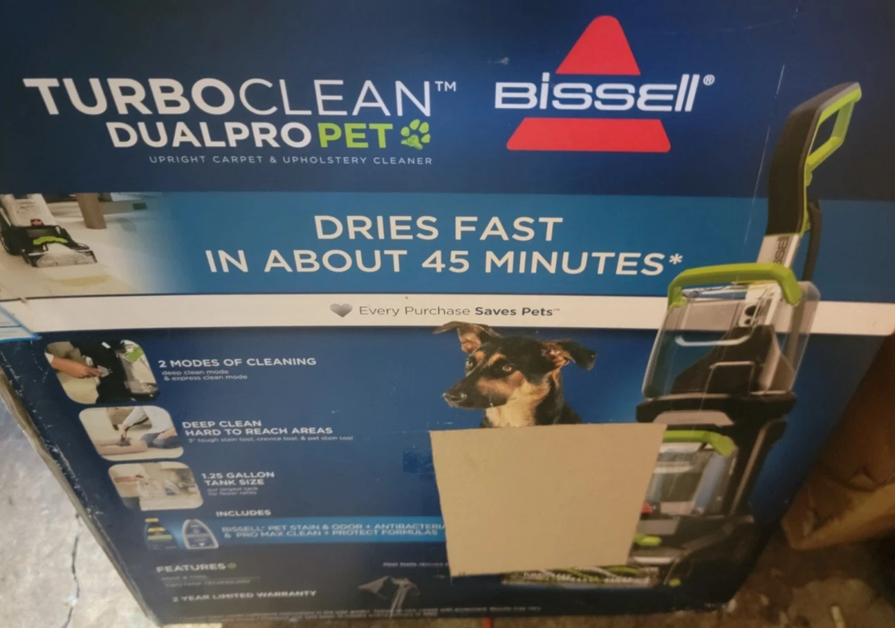 BISSELL TURBOCLEAN DUALPRO PET XL UPRIGHT CARPET CLEANER