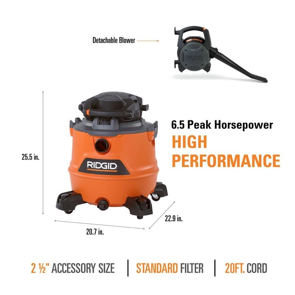 Ridgid HD1600 NXT wetdry vacuum cleaner - Image 2