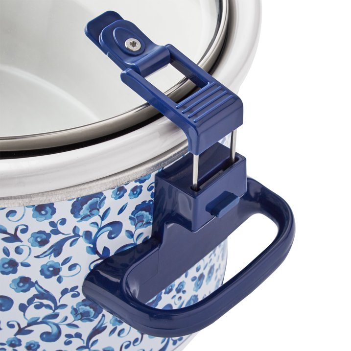 Pioneer Woman Scroll Floral 6-Quart Stainless Steel Digital Slow Cooker - Image 2