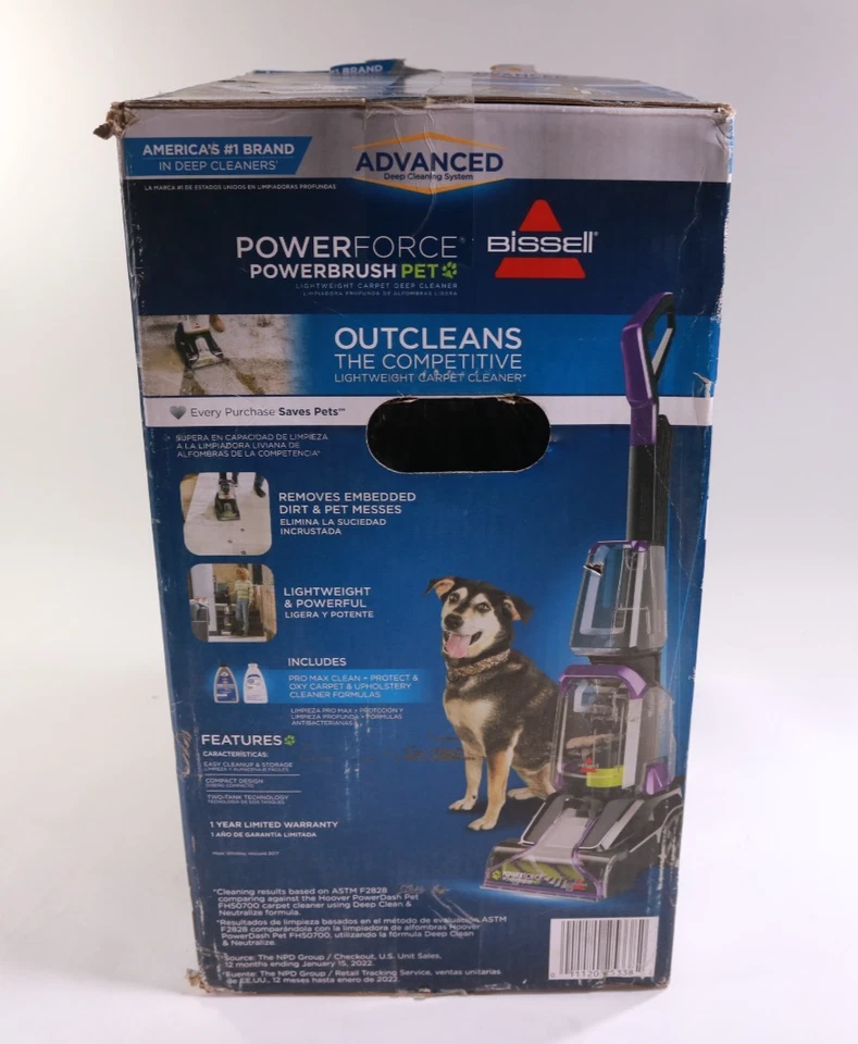 BISSELL PowerForce PowerBrush Pet lightweight carpet deep cleaner