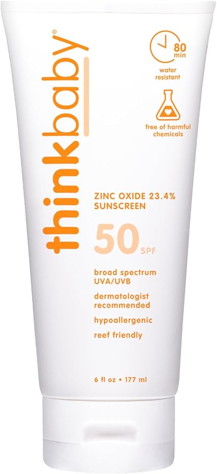 Thinkbaby Safe Sunscreen SPF 50+, 6oz (1) by Thinkbaby