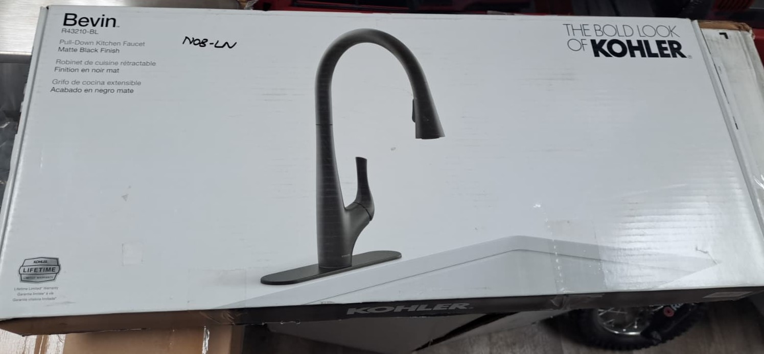 Kohler Bevin Pull-Down Kitchen Faucet with a Vibrant Stainless finish