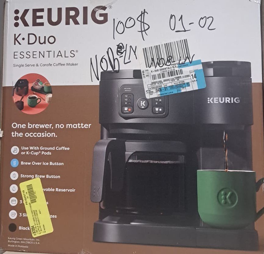 Keurig K-Duo Essentials, Hot & Iced Single-Serve K-Cup Pod Coffee Maker & Carafe, Black - Image 3