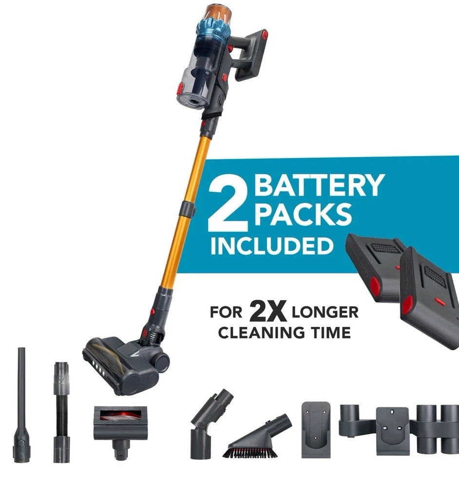 ePro Select Cordless Stick Vacuum EV2911RT – Open Box, 2 Batteries, Attachments Included