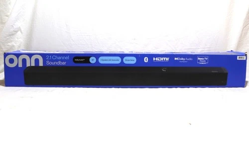 onn. 36in 2.1 Soundbar with Dolby Digital Plus, 2 Speakers, & Built-in Subwoofer