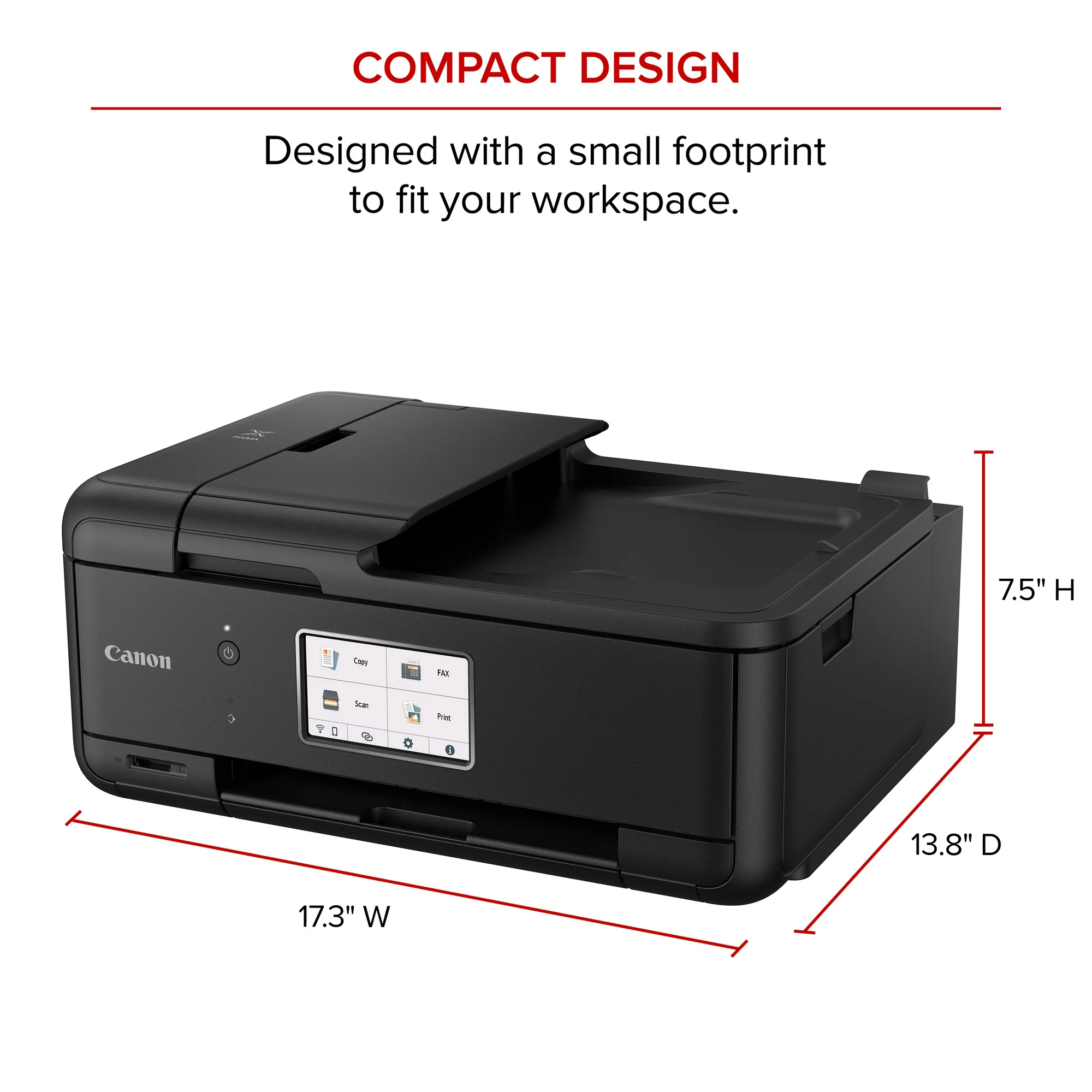 Canon PIXMA TR8622a InkJet All-in-One Wireless Printer, Black - Image 2