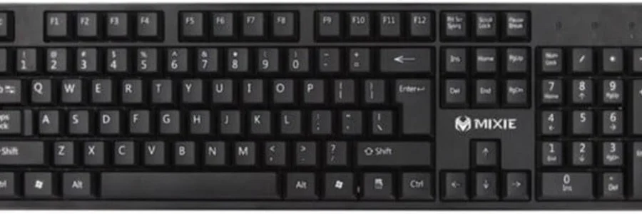 MIXIE X75 Wired Keyboard – Fast Response USB Computer Keyboard