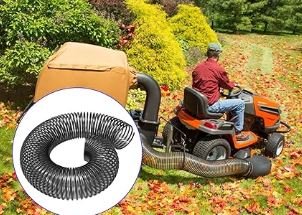 Lawn Vacuum Hose 69860 Replacement for Agri-Fab Lawn Vacuum Parts 41882 Agri Fab Mow-N-Vacs and Chip-N-Vacs Riding Mower Flex Hose 45-0577, 45-0578, 45-0567 - 84" Long (Maximum Elongation) by 6" Wide - Image 6