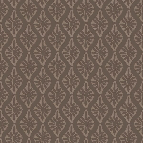 NuWallpaper Chris Loves Julia x Nova Carob Brown Peel and Stick Wallpaper, Carob Brown Botanical Removable Contact Paper for Walls, Self Adhesive Wall Covering for Bedroom Living Room Accent Wall