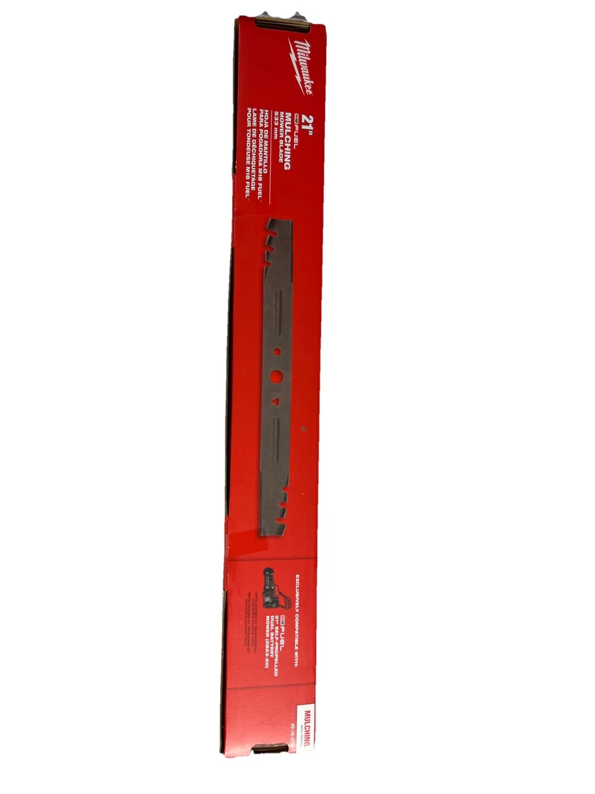 Milwaukee 21 in. High Lift Replacement Blade for M18 FUEL 21 in. Self-Propelled Lawn Mower