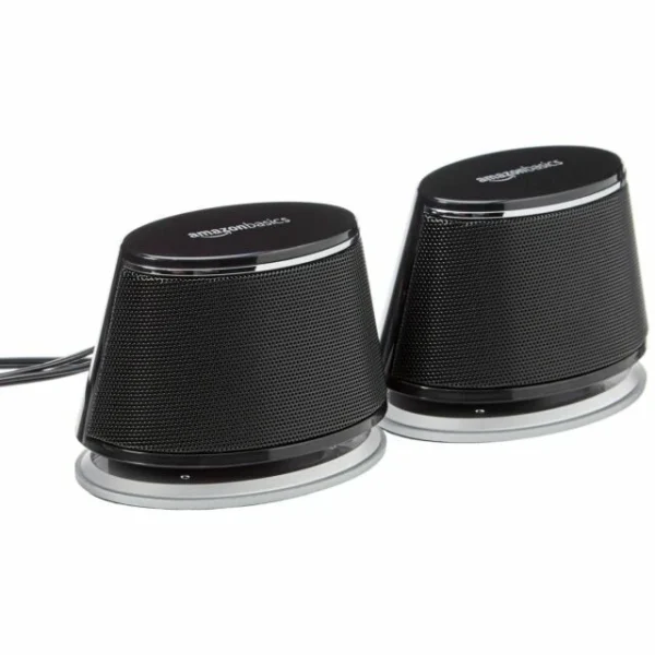 Amazon Basics Stereo 2.0 Computer Speakers