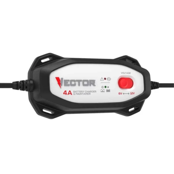 VECTOR VECBC4 4 AMP 6V-12V BATTERY CHARGER & MAINTAINER