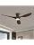 TALOYA 52 Inch Ceiling Fans with Led Lights Remote Control Flush Mount Low Profile for Bedroom Farmhouse Patio Outdoor Living Room Kitchen Dining Room,DC Motor,Reversible,Buzzer ON/Off,Black Walnut