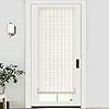 LazBlinds No Tools No Drill Bamboo Roller Shades, Cordless Bamboo Blinds, Light Filtering Roll Up Blinds for Windows, French Door, Porch or Patio, 26'' W x 70'' H, Whitewash B