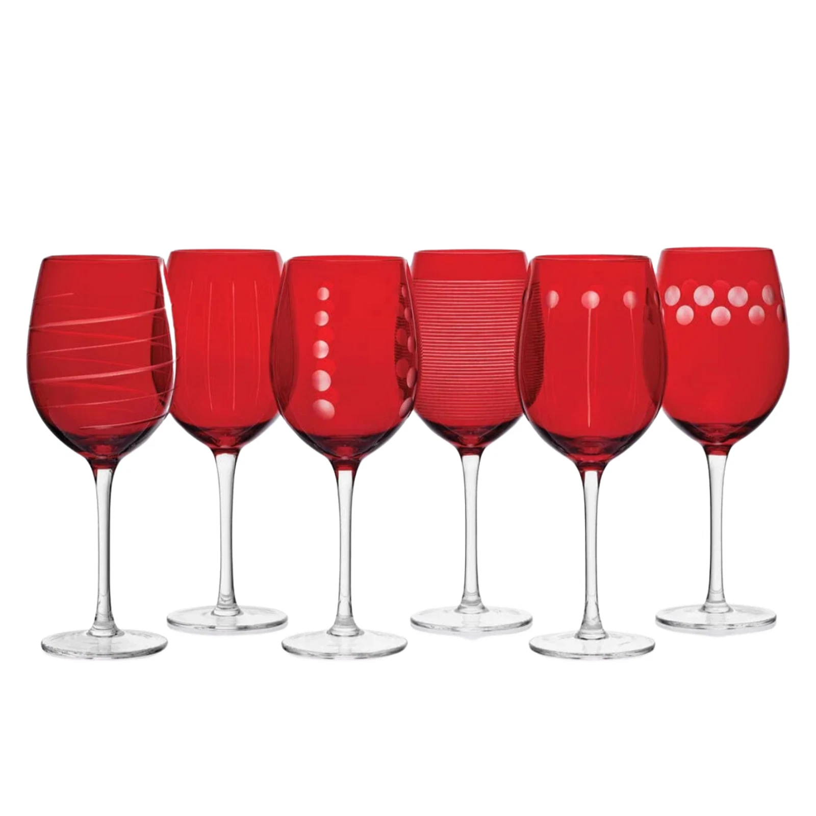 Mikasa Cheers Ruby Wine Glass Set of 6 - Image 3