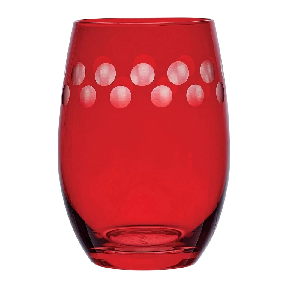 Mikasa Cheers Stemless Etched Wine Glasses Set of 6 - Image 3