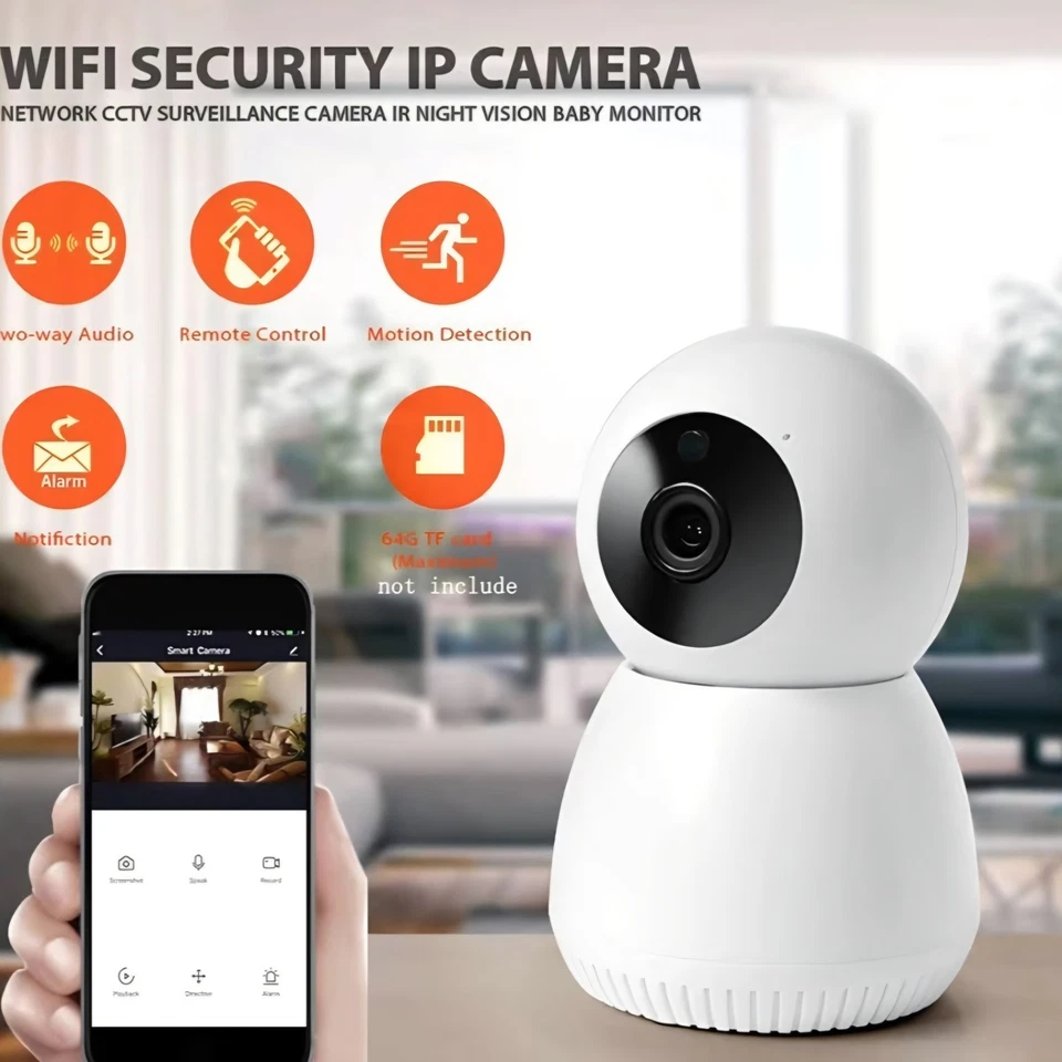 Mini Wi-Fi Wireless Pan-Tilt IP Camera - Image 4