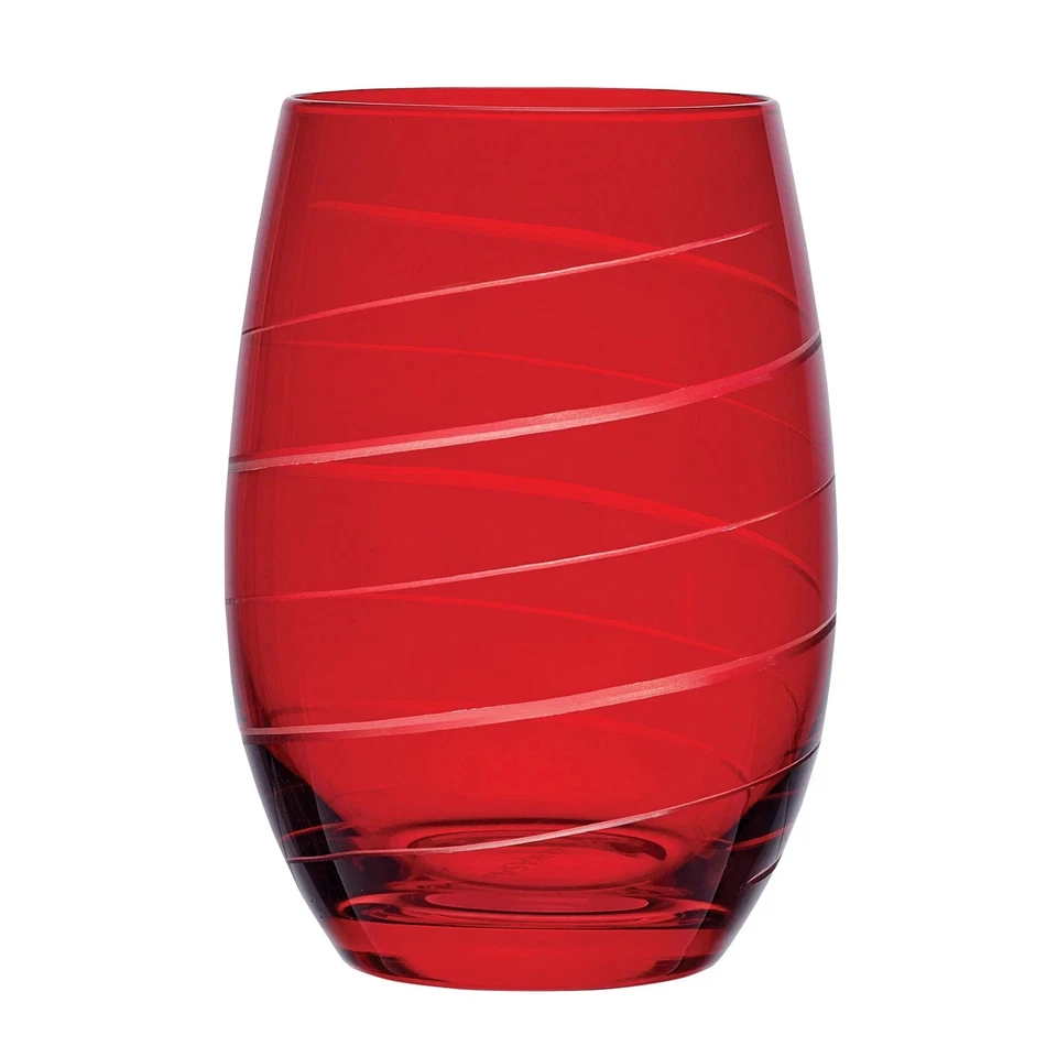Mikasa Cheers Stemless Etched Wine Glasses Set of 6 - Image 4