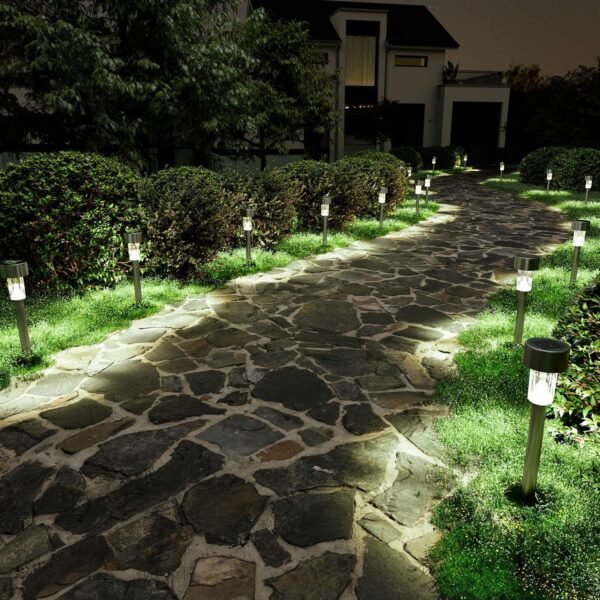 SOLPEX Solar Path Lights, 16 Pack - Outdoor Waterproof for Garden, Yard, Landscape and Driveway (Cold White)