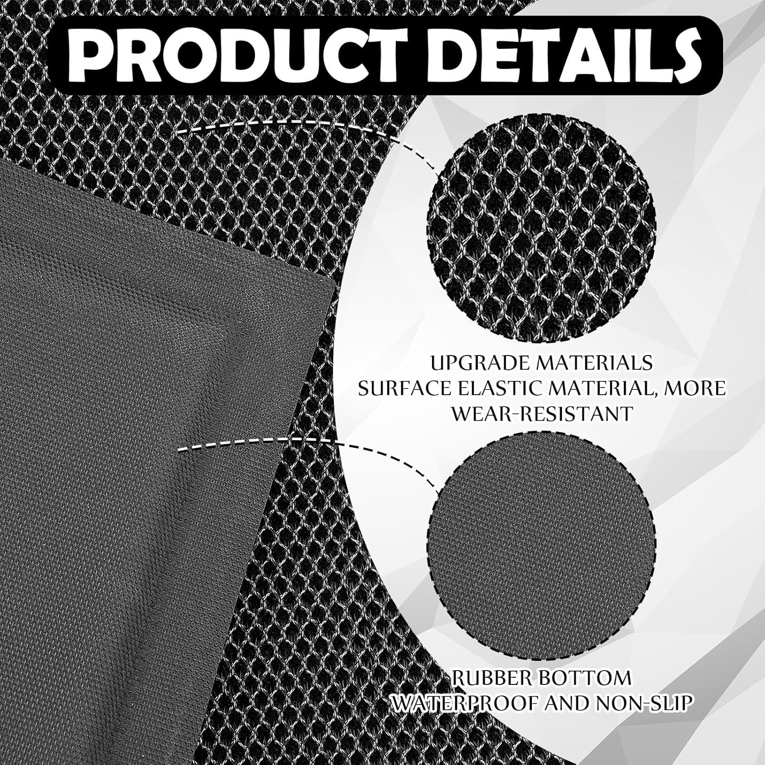 Nuanchu 10mm x 32 x 29in Extra Large and Thick Mat for Under Washer and Dryer, Waterproof Floor Pad, Laundry Machine Non-Slip Shockproof Pad for Floor Protection, Shock Absorbing, Noise Reducing - Image 4