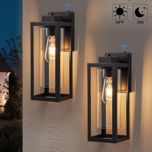 Osimir Dusk to Dawn Outdoor Wall Lights 2 Pack, 20" Large Front Porch Lights Outdoor