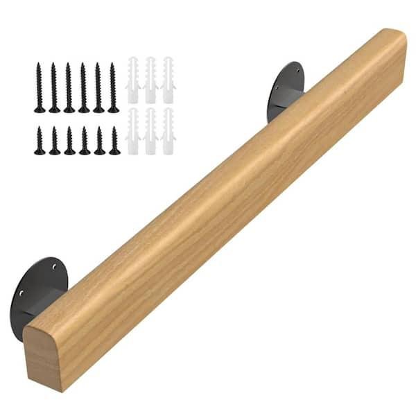 Wooden Handrails, 1-14ft Non-Slip