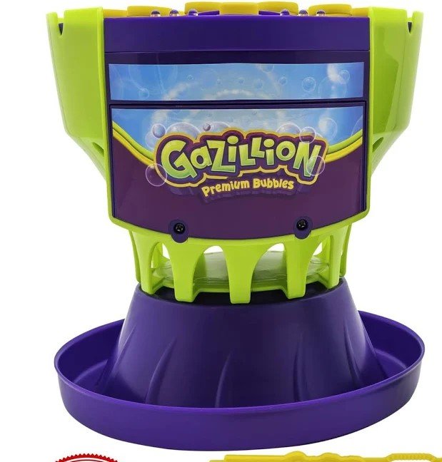 Gazillion Tornado Bubble Machine, Kids Toy Bubble Blower, 4500 Bubbles per Minute, Outdoor Bubble Party Fun - Includes 4 oz. Gazillion Bubble Non-Toxic Solution