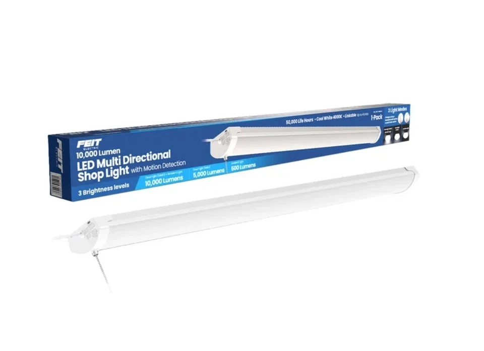 Feit 10,000 Lumen Multi-Directional Shop Light with Motion Detection
