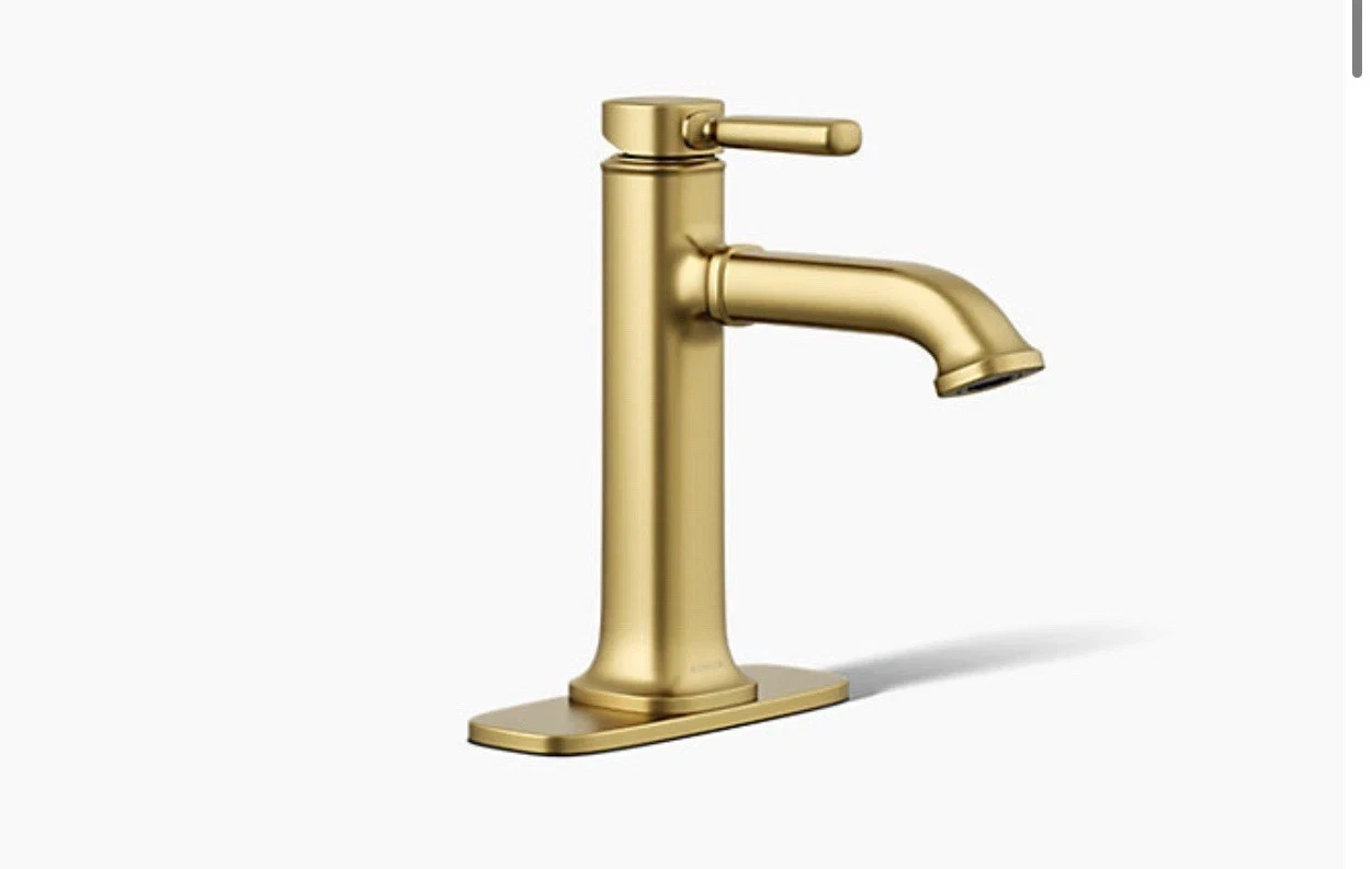 Kohler 1PREC34944-4D-2MB-AB Terzet Single-handle Bathroom Sink Faucet Brass