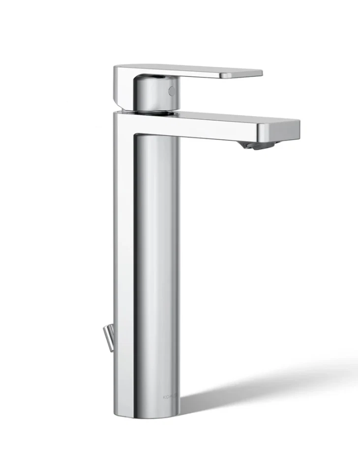 Kohler Parallel K-23475-4-CP Vessel Sink Bathroom Sink Faucet Polished Chrome