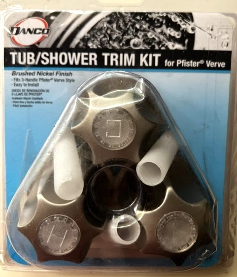 Danco Tub Shower Trim Kit 3 Handle Brushed Nickel For Pfister Verve