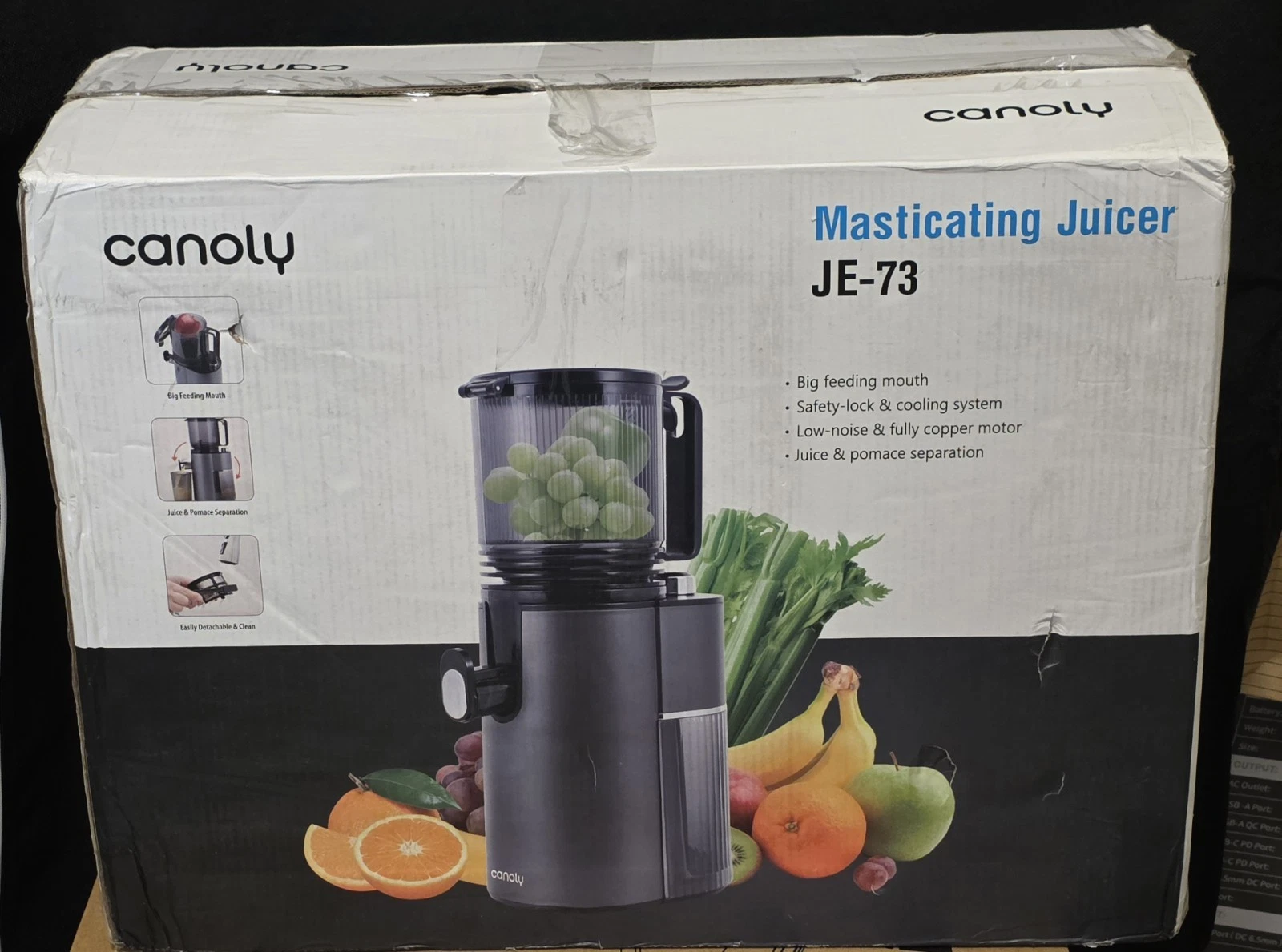 CANOLY MASTICATING JUICER JE 73