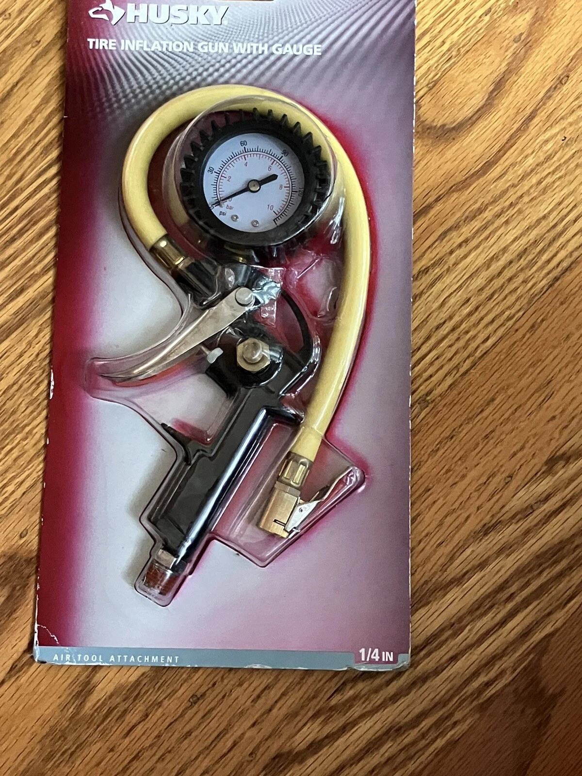 Husky 3-In-1 Tool Tire Inflation Gun With Gauge 1/4in 10PSI-150PS